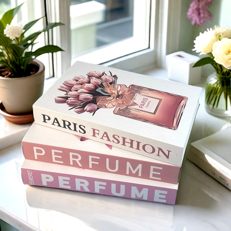 Interior Design Yearbook - Fashion Luxury Fake Book Storage Box