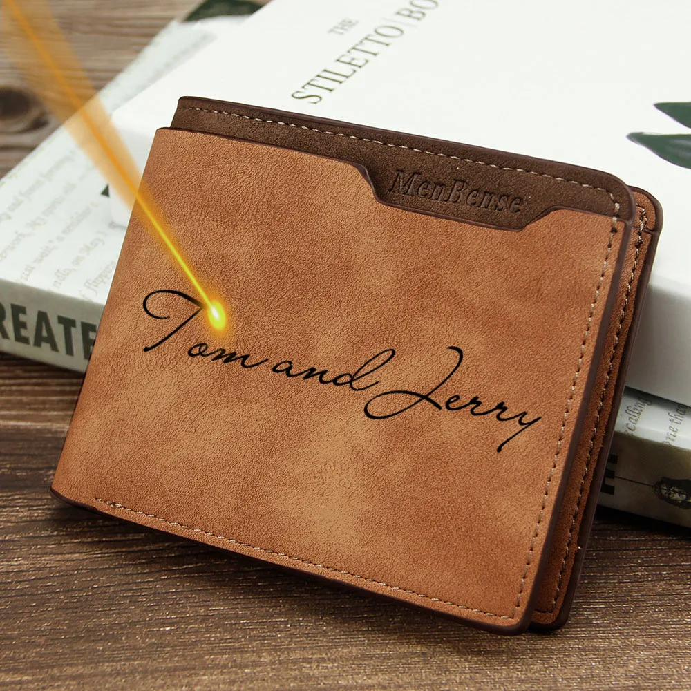 Interior Design Name Card - Small Slim Wallet Men Luxury Brand