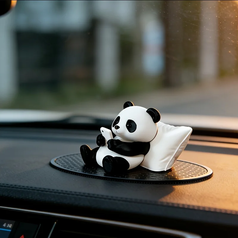 Interior Design Studio - Collectible Panda Figurine, Stylish Sculpture Design,