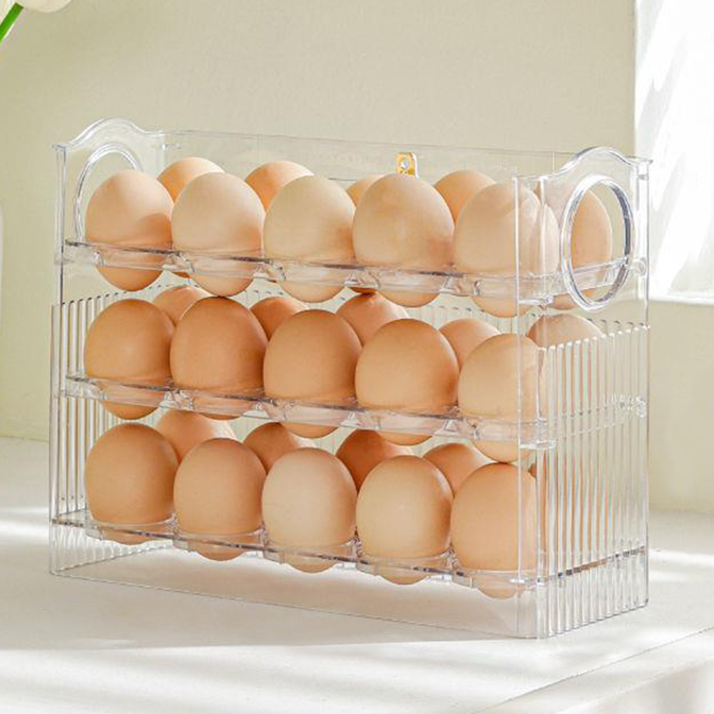 Rattan Tray Handle - 30 Grids Egg Storage Box Chicken