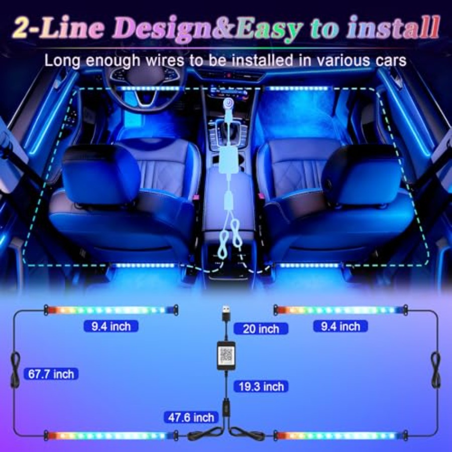 Smart Car Interior LED Lights  - Interior Design Apps ulasan dan harga