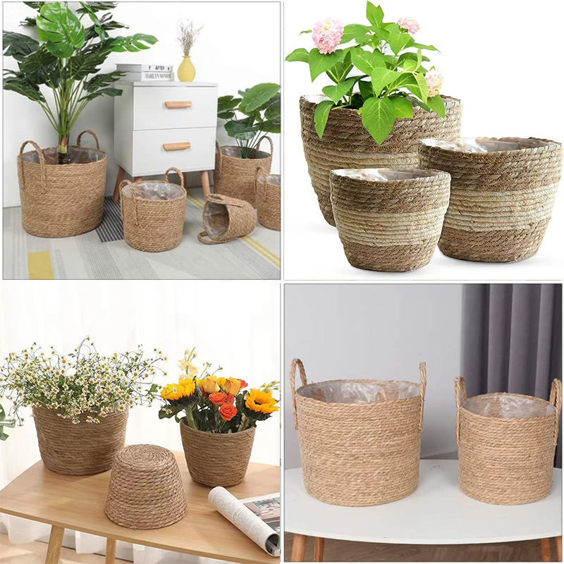 1PC Handwoven natural rattan h - Rattan Tray Handle ulasan dan harga