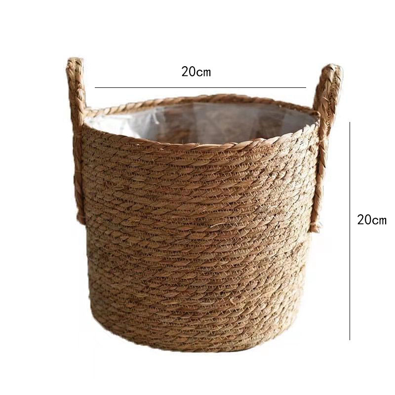 1PC Handwoven natural rattan h - Rattan Tray Handle ulasan dan harga