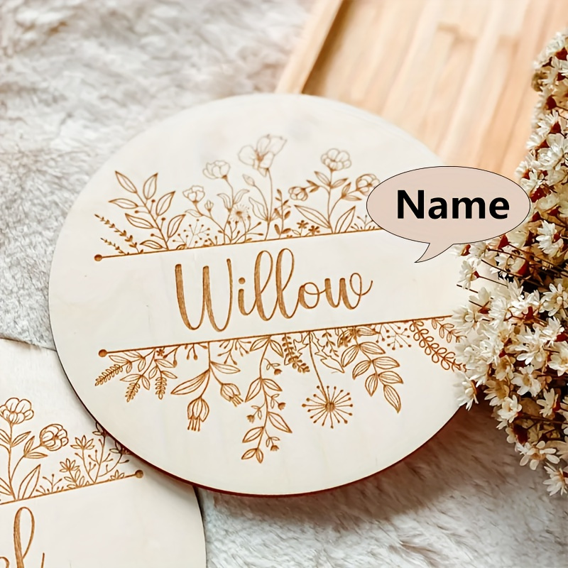 Personalized Floral Engraved N - Interior Design Names ulasan dan harga