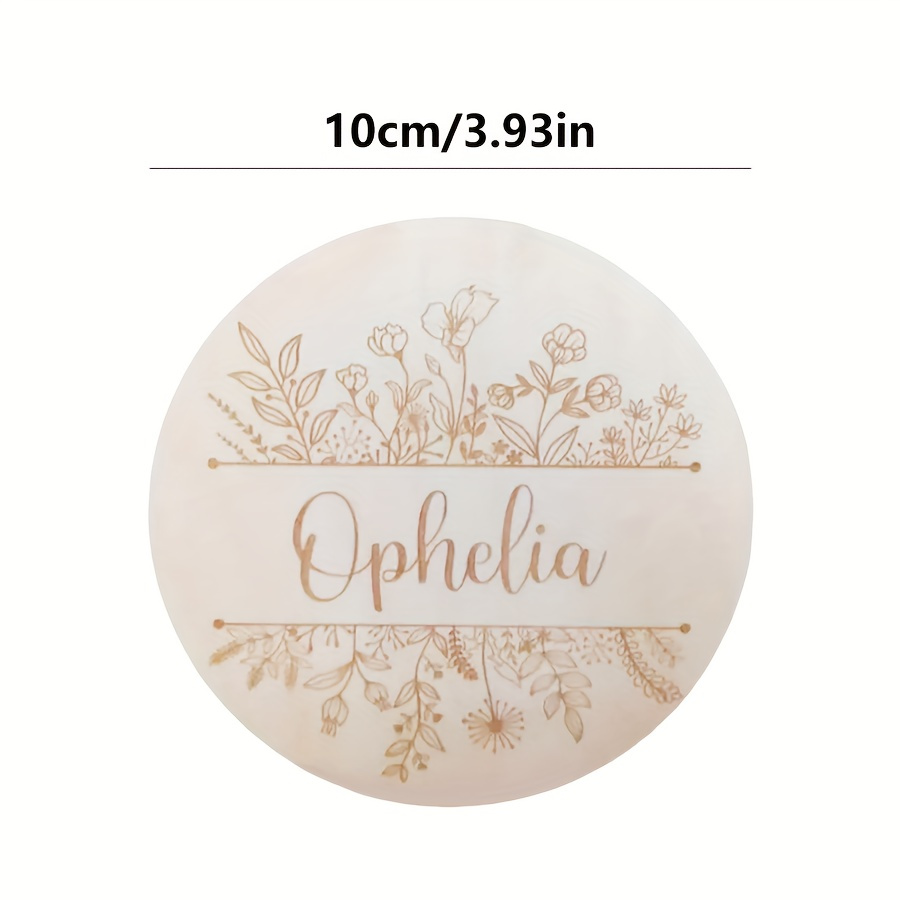 Personalized Floral Engraved N - Interior Design Names ulasan dan harga
