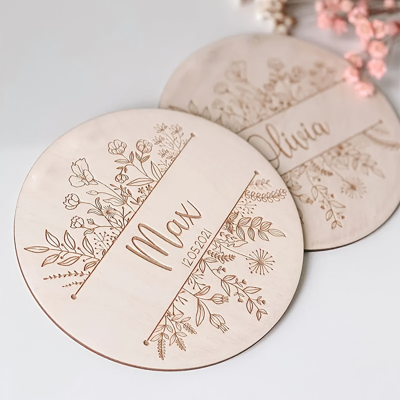Personalized Floral Engraved N - Interior Design Names ulasan dan harga