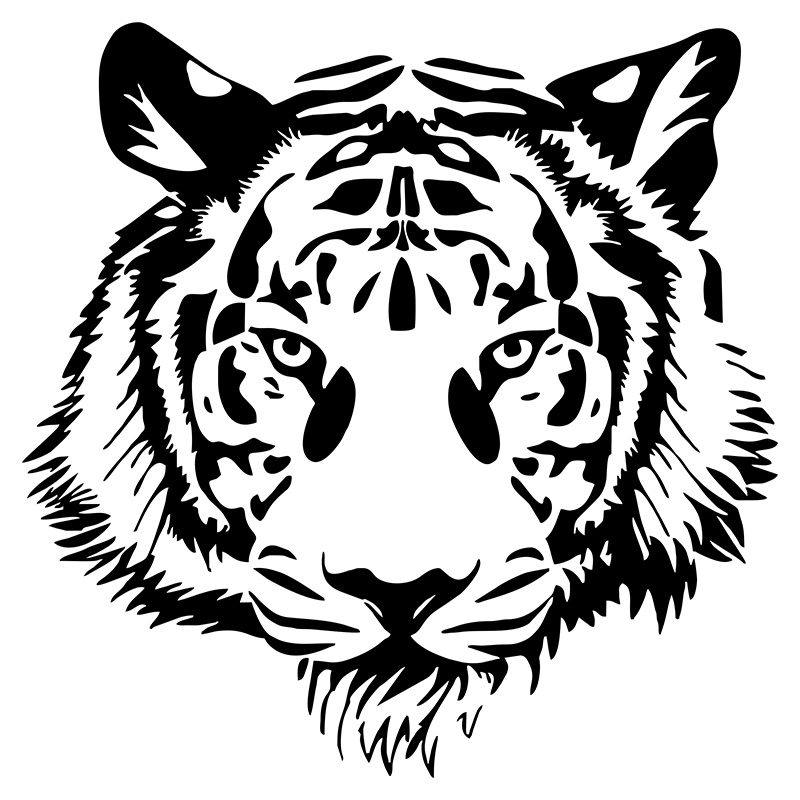 G217 20*20CM POWERFUL TIGER HE - Interior Design Intern ulasan dan harga