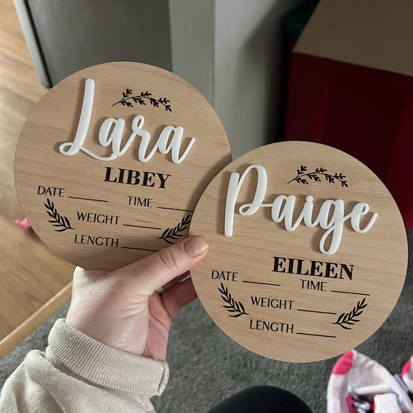 1Pc Custom Baby Announcement S - Interior Design Names ulasan dan harga
