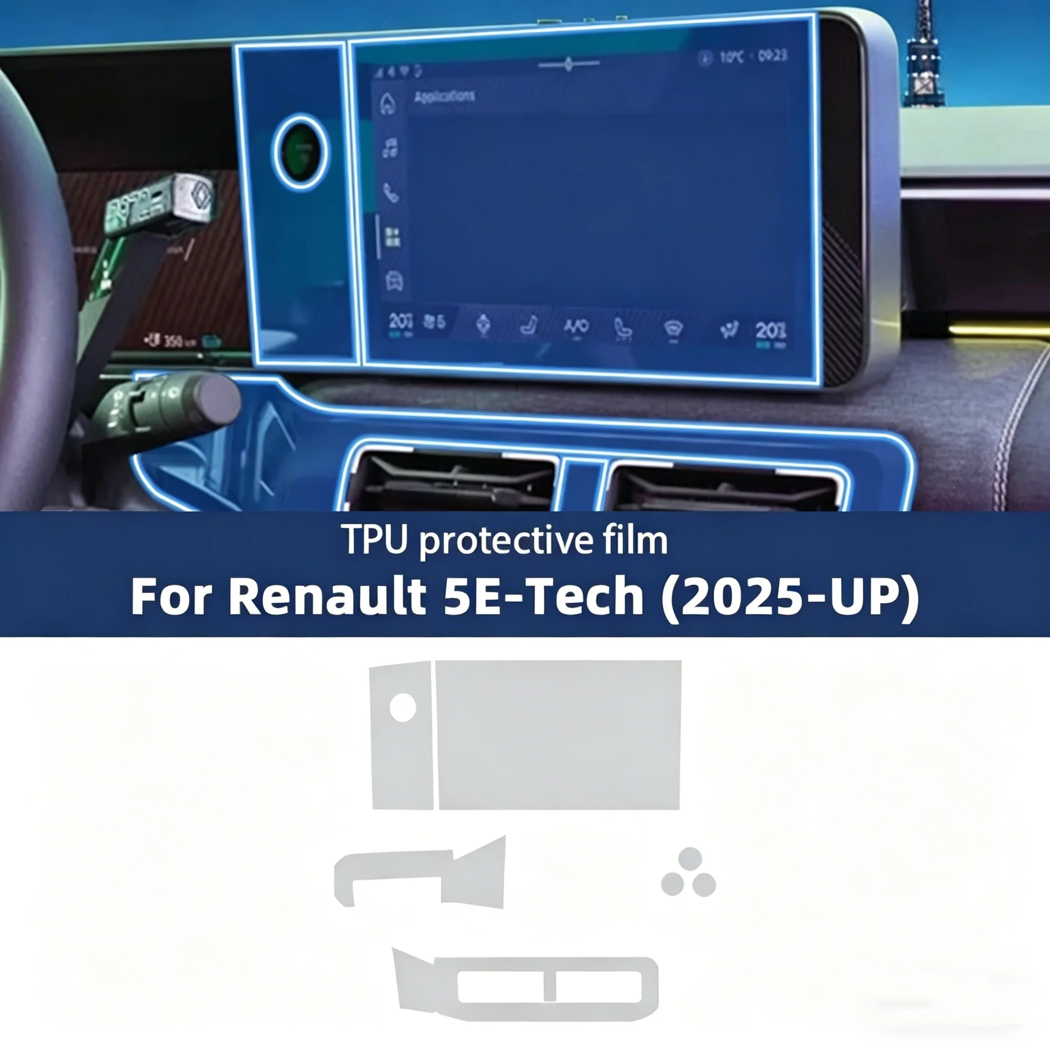 For Renault 5 E-Tech 2025-2026 - Interior Design Tech ulasan dan harga
