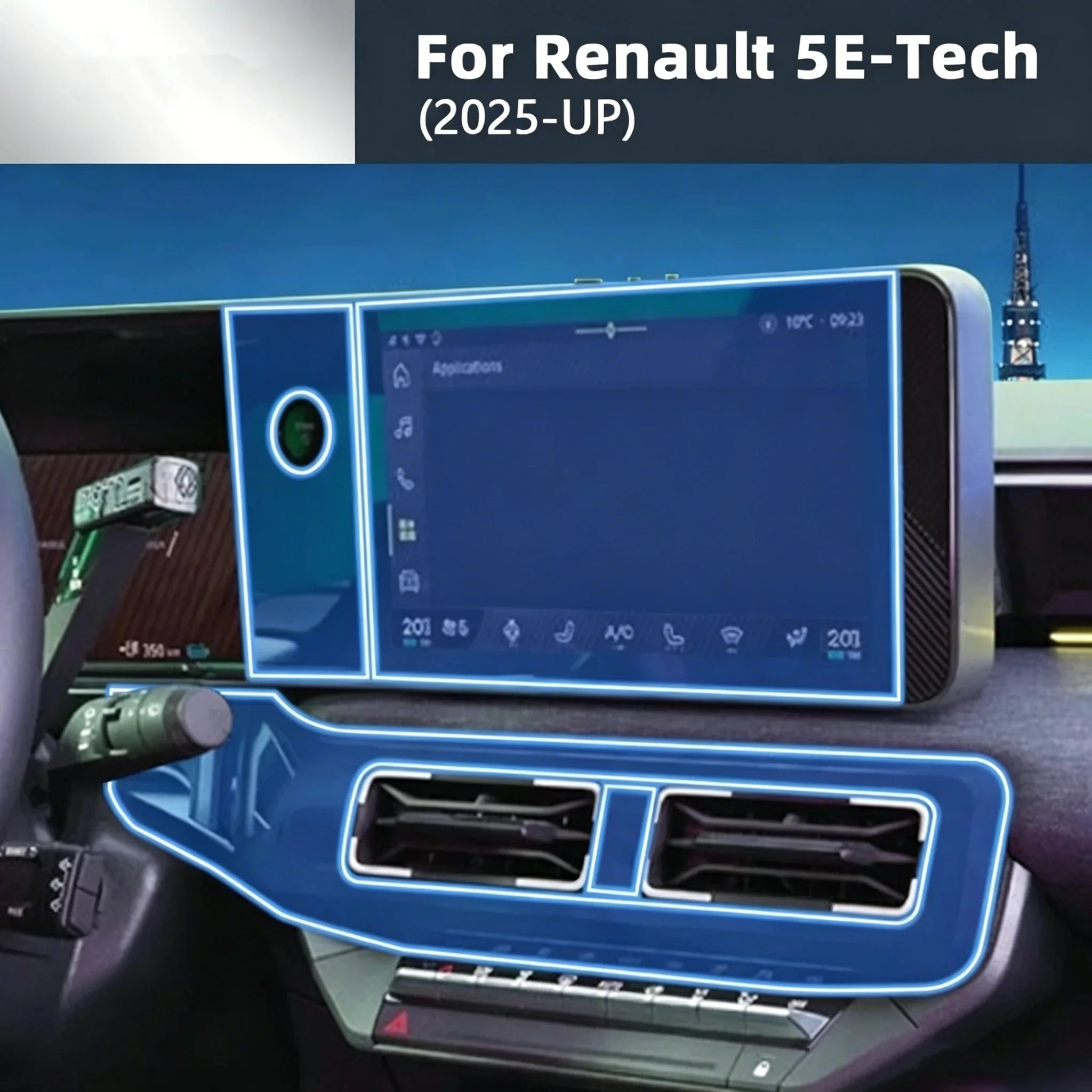 For Renault 5 E-Tech 2025-2026 - Interior Design Tech ulasan dan harga