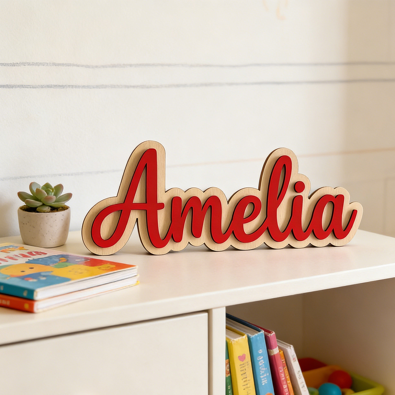 1pc Customized Double-layer Wo - Interior Design Names ulasan dan harga
