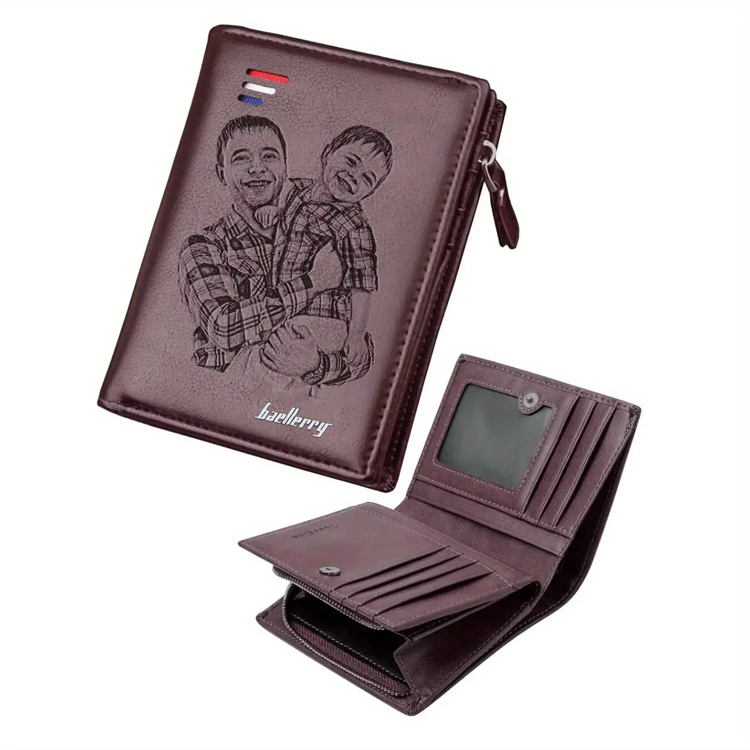 Men's Personalized PU Leather  - Interior Design Name Card ulasan dan harga