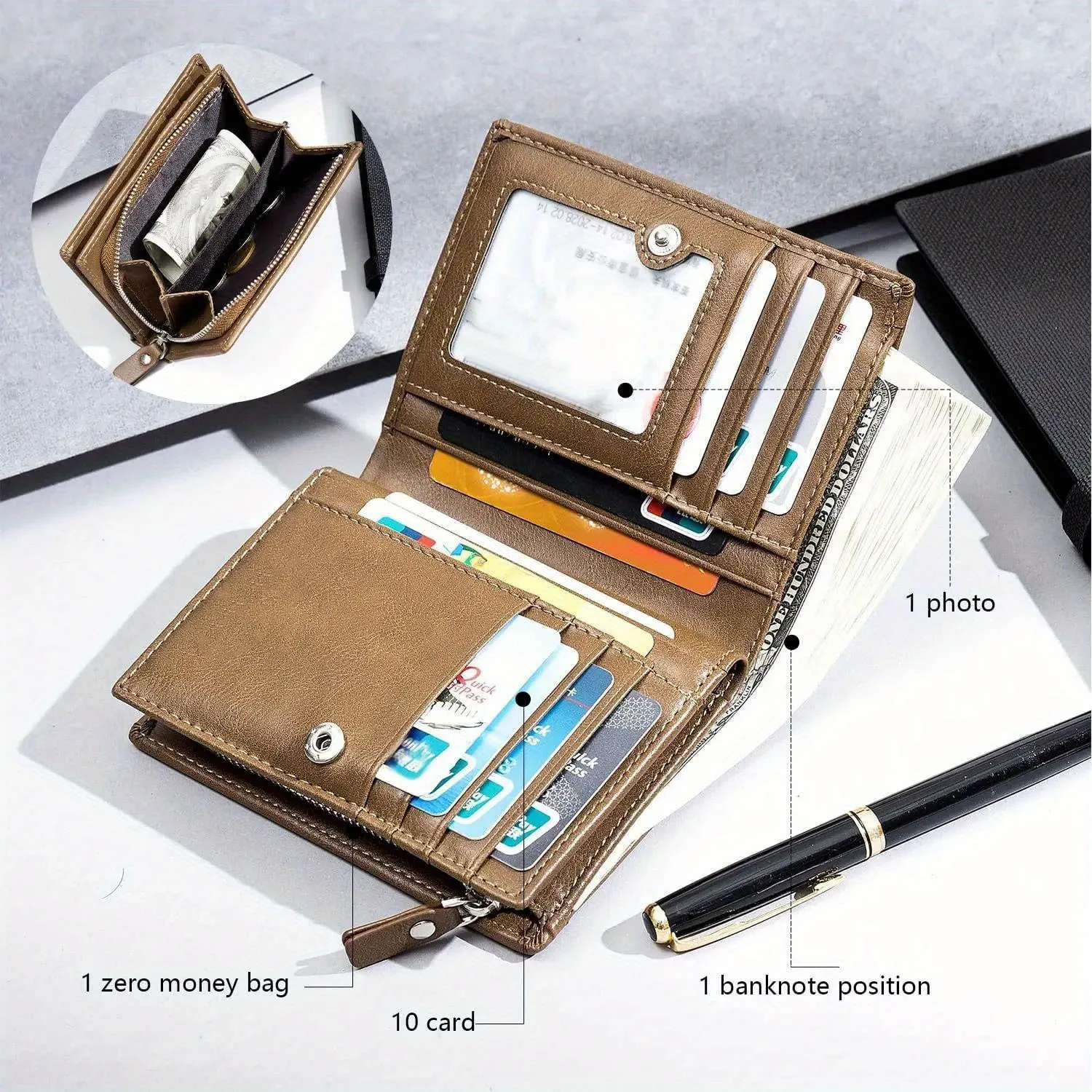 Men's Personalized PU Leather  - Interior Design Name Card ulasan dan harga
