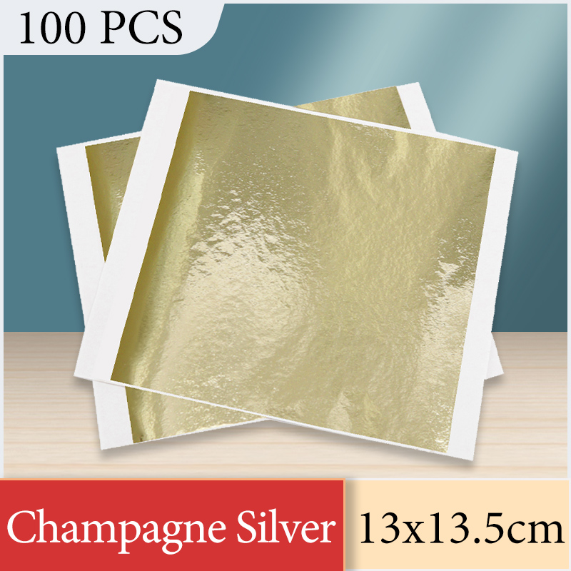 13x13.5cm Champagne Silver Foi - Interior Design Paper ulasan dan harga