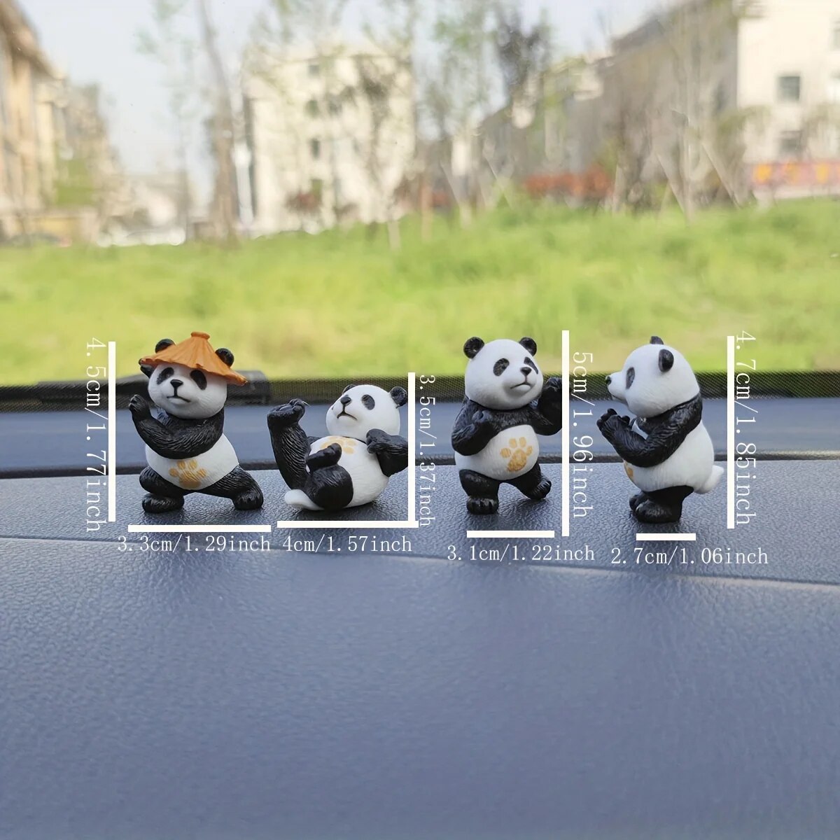 4pcs/set Panda Design Car Orna - Interior Design Course ulasan dan harga