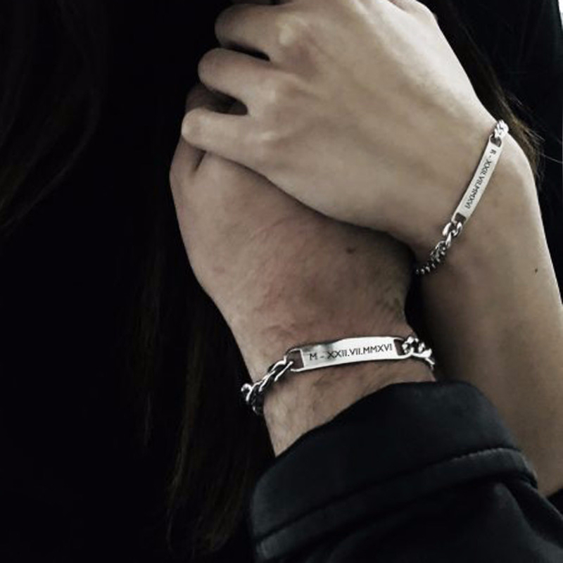 Plate Id Tag Bar Bracelet Cuba - Interior Design Names ulasan dan harga