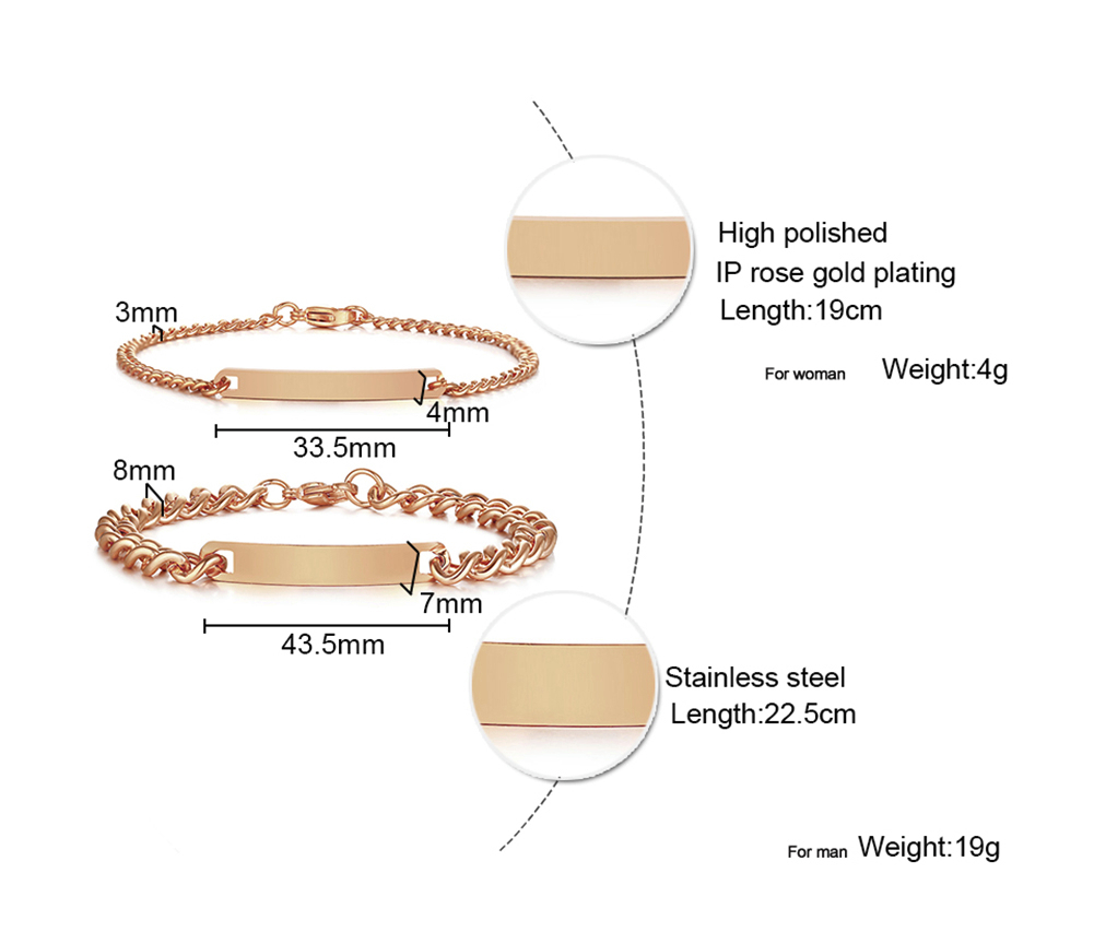 Plate Id Tag Bar Bracelet Cuba - Interior Design Names ulasan dan harga
