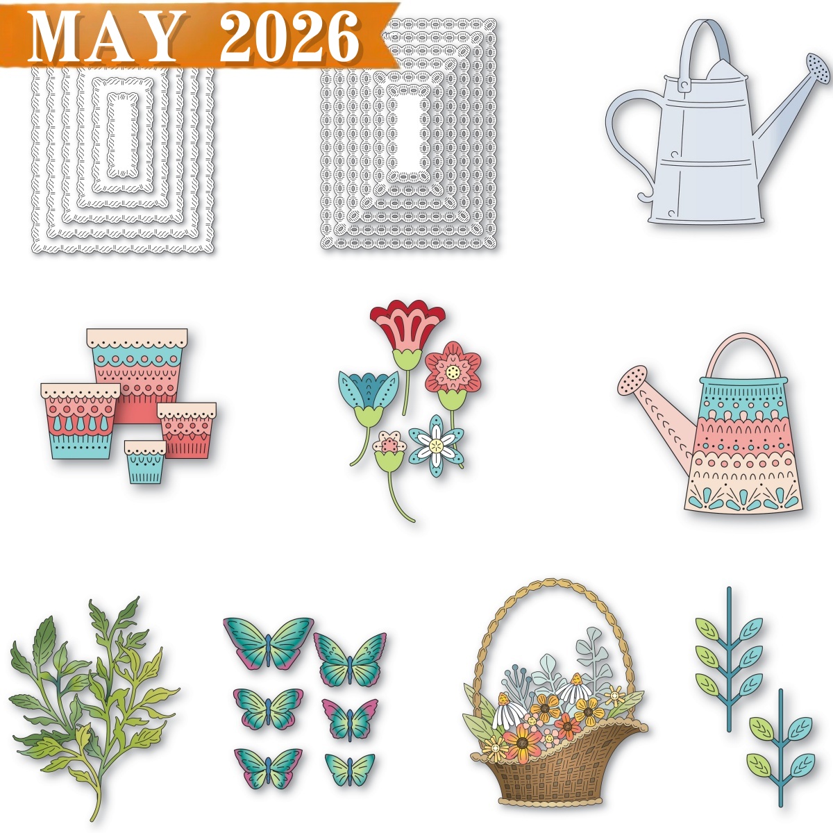 2026 Nordic Garden Metal Cutti - Interior Design Paper ulasan dan harga