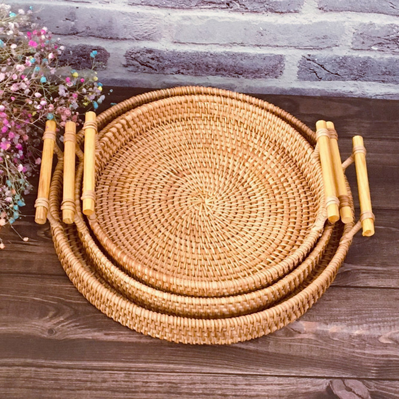 Rattan Strap Handle Storage Ba - Rattan Tray Handle ulasan dan harga