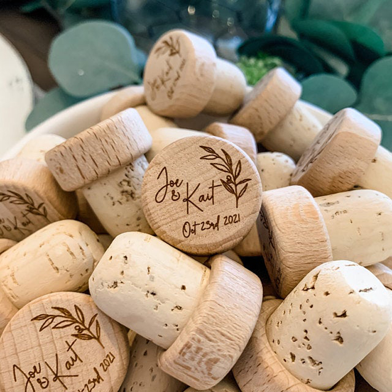 Customized Wood Wine Stopper W - Interior Design Names ulasan dan harga