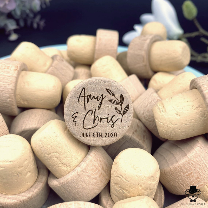 Customized Wood Wine Stopper W - Interior Design Names ulasan dan harga