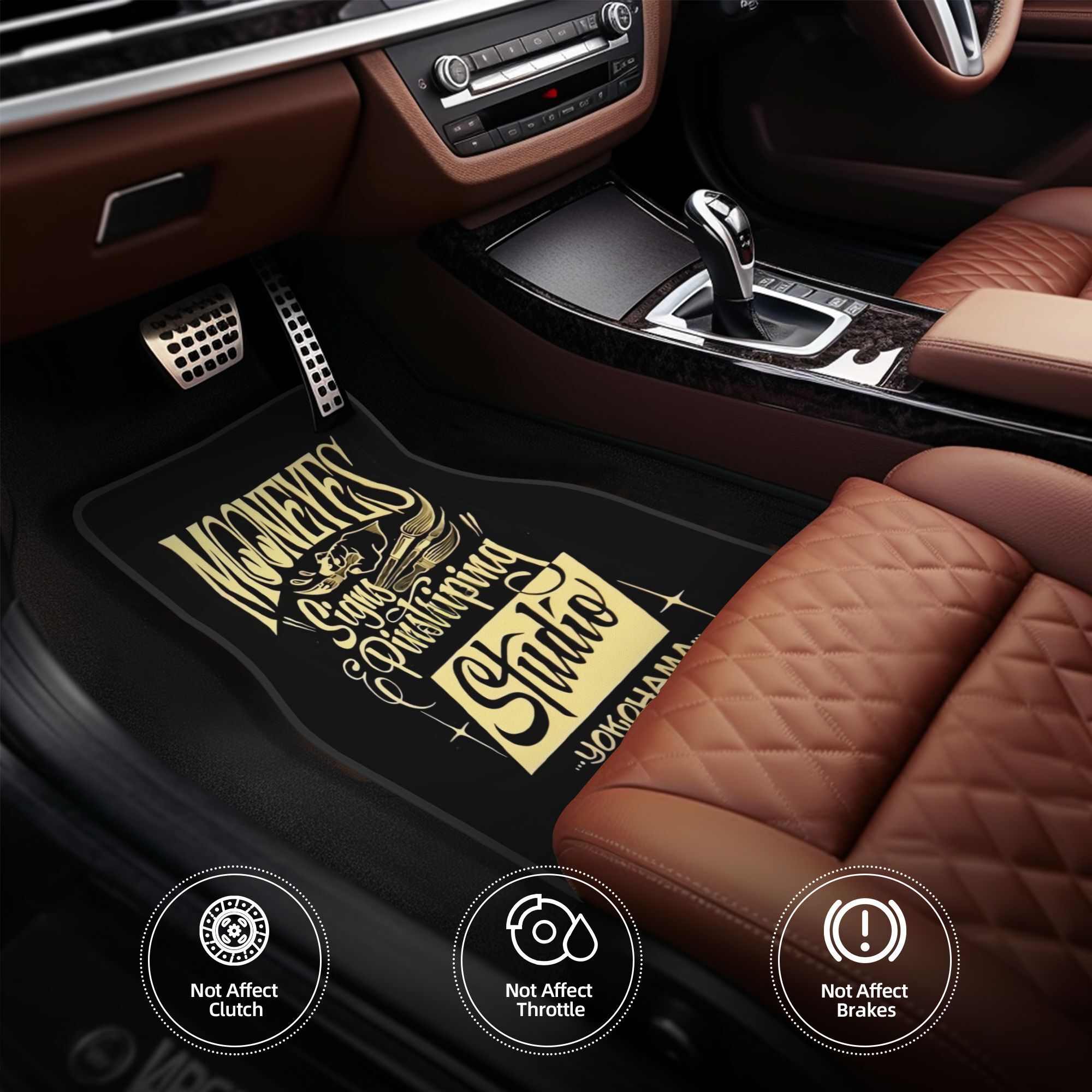 4pcs% Mooneyes Car Floor Mats, - Interior Design Course ulasan dan harga