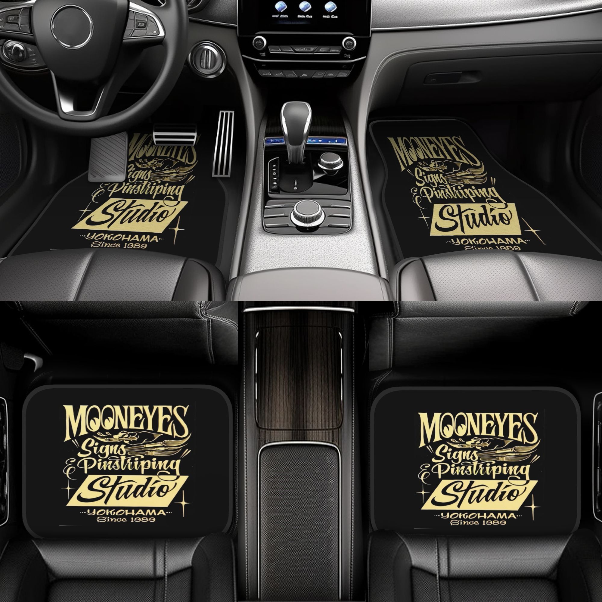4pcs% Mooneyes Car Floor Mats, - Interior Design Course ulasan dan harga