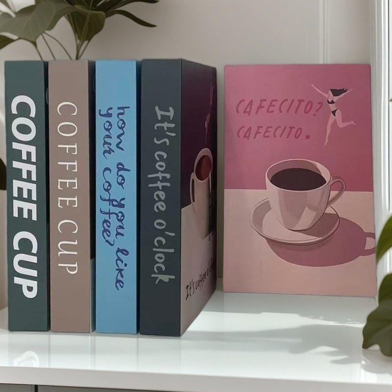 Coffee Cup Decorative Books Fa - Interior Design Yearbook ulasan dan harga
