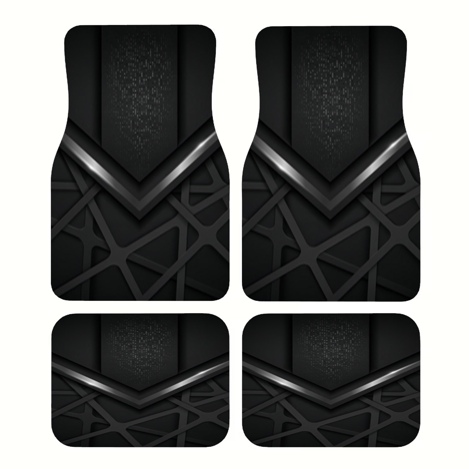 4pcs Car Floor Mats With Futur - Interior Design Tech ulasan dan harga