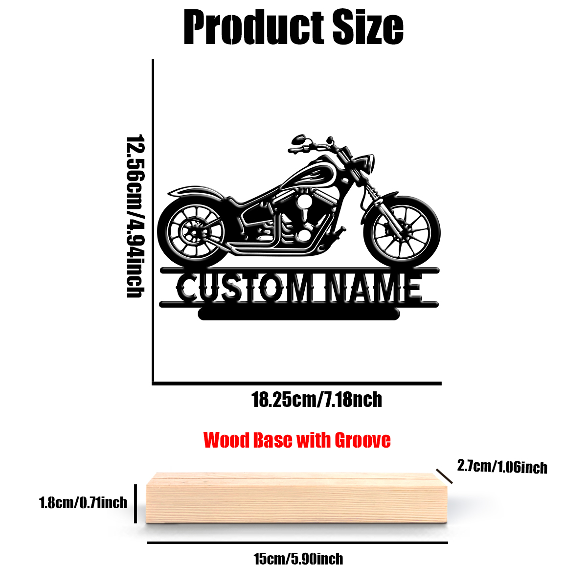 1Pc Csutom Name Road Motorbike - Interior Design Names ulasan dan harga